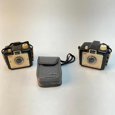 335 Set of Two Brownie Bullet Kodak Camera with Canon LT 260