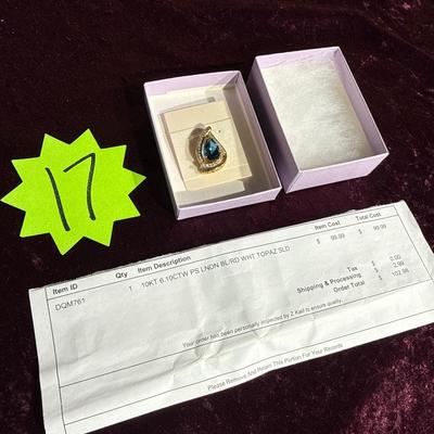 Sale Photo Thumbnail #105: 17-10K Pendant-See Paperwork

4.52g