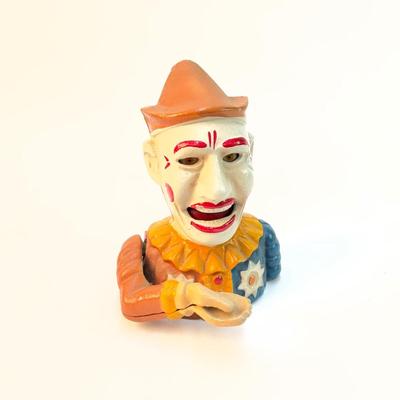 566 Vintage Reproduction Clown Coin Bank