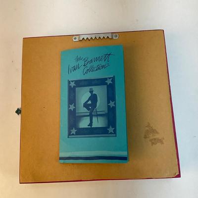 569 Handpainted Fish Clock and Ivan Barnett Pins in Shadow Box