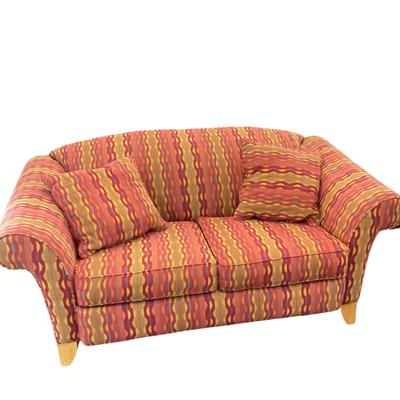 574 Striped Multi colored ROWE Upholstered Loveseat