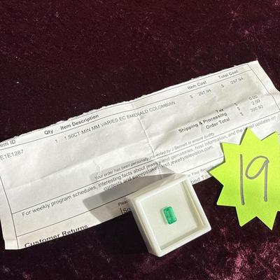 Sale Photo Thumbnail #119: 19-1.5CT MIN MM VARIES EC EMERALD COLUMBIAN

See paperwork