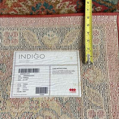 577 Large 8' x 10' Indigo Poly Area Rug