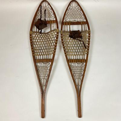 584 Pair of Vintage Snow Shoes