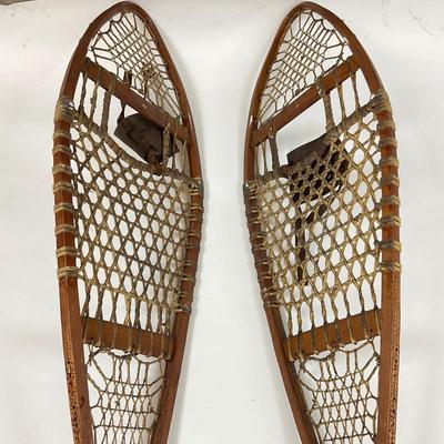 584 Pair of Vintage Snow Shoes