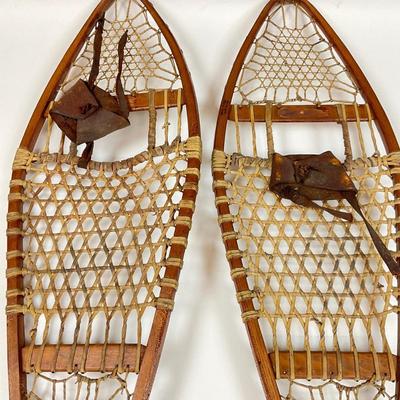 584 Pair of Vintage Snow Shoes