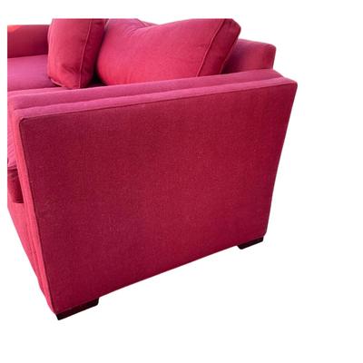 585 Large Red Thomas O'Brian Down Filled Sofa