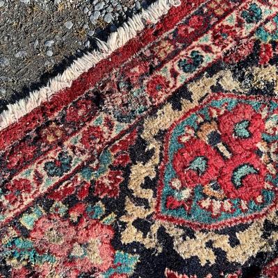 586 Large Oriental 10' 7" x 14' Rug AS-IS PLEASE READ