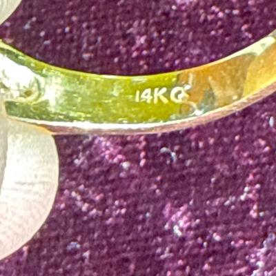 Sale Photo Thumbnail #145: 24-14K stamped Ring/ size8/7.75g