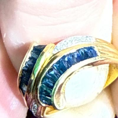 Sale Photo Thumbnail #153: 28-18 K tested, stamped ring/Size 7.25/5.58 g