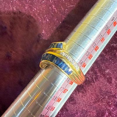 Sale Photo Thumbnail #156: 28-18 K tested, stamped ring/Size 7.25/5.58 g