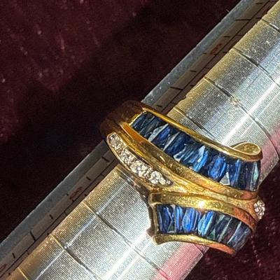 Sale Photo Thumbnail #155: 28-18 K tested, stamped ring/Size 7.25/5.58 g