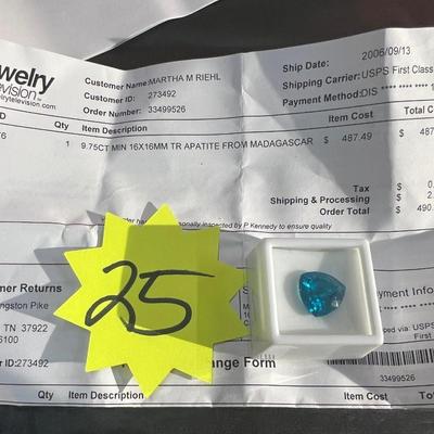 Sale Photo Thumbnail #162: 9.75 CT Apatite