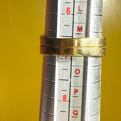 Sale Photo Thumbnail #175: 29-14 K tested soldered ring/10.5 g/Size 6.75