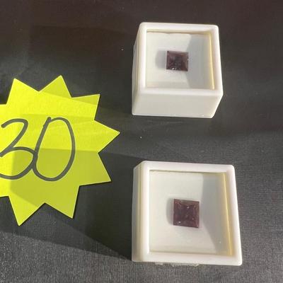 Sale Photo Thumbnail #169: 2 5.5 Lab Alexandrite pieces