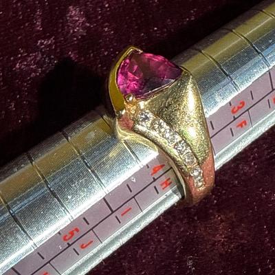 Sale Photo Thumbnail #183: 32-14k stamped and tested size 4 women’s ring – 4.58 g