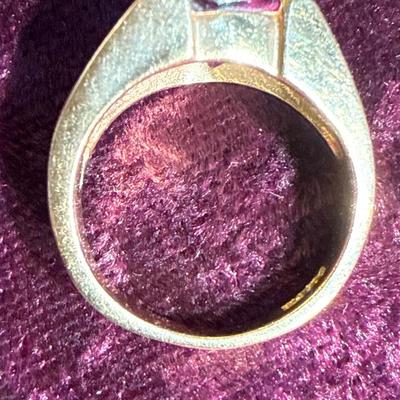 Sale Photo Thumbnail #185: 32-14k stamped and tested size 4 women’s ring – 4.58 g