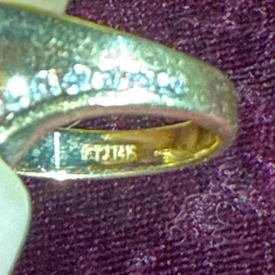 Sale Photo Thumbnail #186: 32-14k stamped and tested size 4 women’s ring – 4.58 g