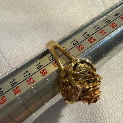 Sale Photo Thumbnail #202: 36-10k Stamped Ring/sz7/4.31g