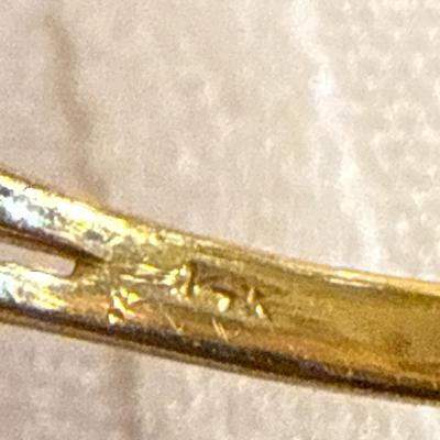 Sale Photo Thumbnail #211: 37-14K stamped/1.84g/5.75***

Informational card reads 5.5, but I measure closer to 5.75
