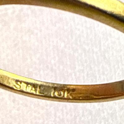 Sale Photo Thumbnail #228: 39-10k stamped Ring/sz8/3.27g