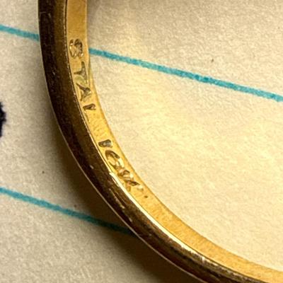 Sale Photo Thumbnail #223: 39-10k stamped Ring/sz8/3.27g