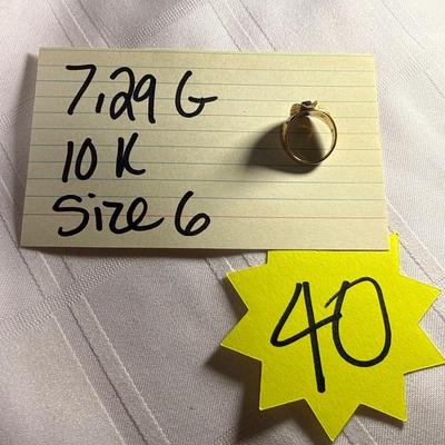 Sale Photo Thumbnail #229: 40-10K Ring/7.29g/size6