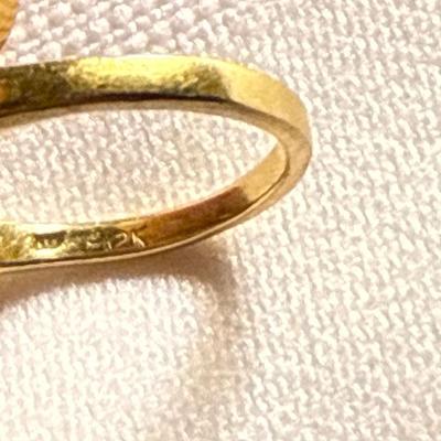 Sale Photo Thumbnail #251: 42-12K stamped ring/Size 4/2.72 g