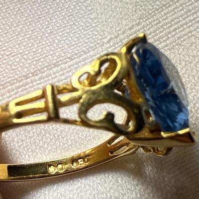 Sale Photo Thumbnail #260: 43-14k stamped ring/3.1 g/size 8