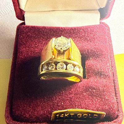 Sale Photo Thumbnail #286: 58-14K Soldered Rings/size 5.25/11 g