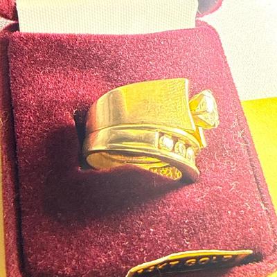 Sale Photo Thumbnail #288: 58-14K Soldered Rings/size 5.25/11 g