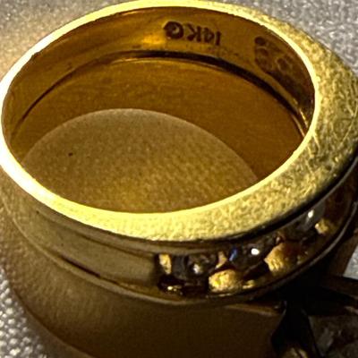 Sale Photo Thumbnail #291: 58-14K Soldered Rings/size 5.25/11 g