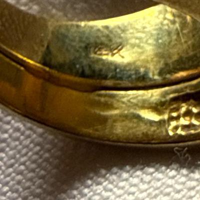 Sale Photo Thumbnail #292: 58-14K Soldered Rings/size 5.25/11 g