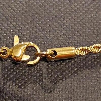 Gold plated steel chain