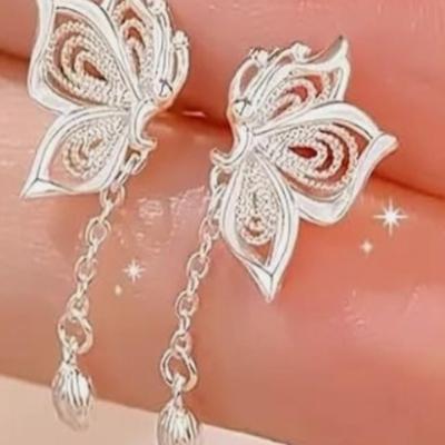 Elegant Hollow Butterfly Earrings