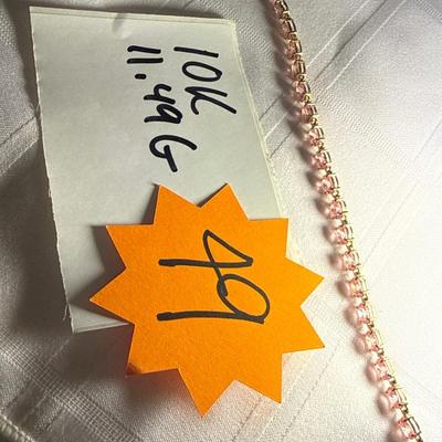 Sale Photo Thumbnail #295: 49-10K stamped Bracelet
11.49grams