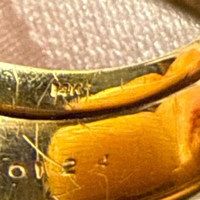 Sale Photo Thumbnail #302: 50-14 K soldered rings/6.41g/size 5