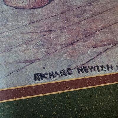 “Stable of Champions” by Richard Newton Jr. – Framed Equestrian Art Print, Museum-Quality Presentation