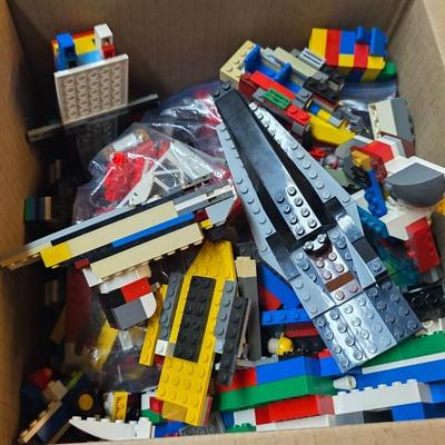 Large Bulk LEGO Lot – 10"x10"x10 Box Full – Genuine Mixed Pieces, Builds, Minifig Parts