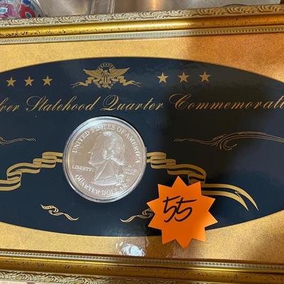 Sale Photo Thumbnail #317: Solid silver large Commemorative quarter
