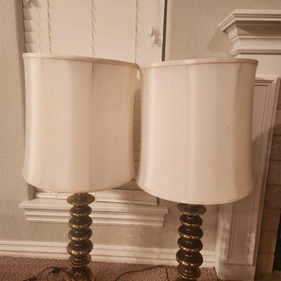 Brass Lamps Set