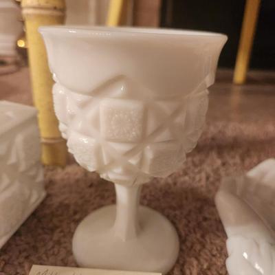 Milk Glass Goblet