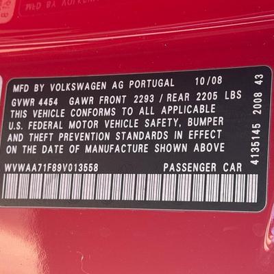 Sale Photo Thumbnail #12: 2009 Volkswagen Beetle EOS Convertible. Runs & drives great. Convertible top is in good working order. Recently serviced by Roberts Volkswagen in Newton, NC. A new clutch & pressure plate were installed. Inside is in excellent shape with no noticeable con