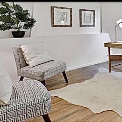 Sale Photo Thumbnail #20: - Greek key chairs  
- Driftwood desk 