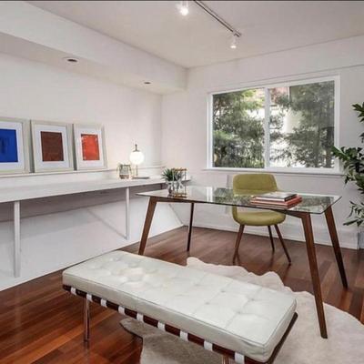 Sale Photo Thumbnail #26: -  Little green chair
- Leather luxe bench 