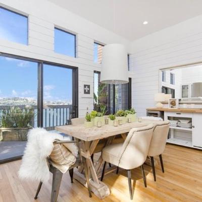 Sale Photo Thumbnail #42: -Mid century linen dining chairs 4
 - Metal chair (qty 2)