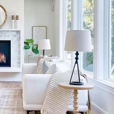 Sale Photo Thumbnail #89: Wood round luxe end table