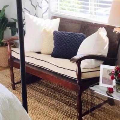 Sale Photo Thumbnail #95:  Cane bench