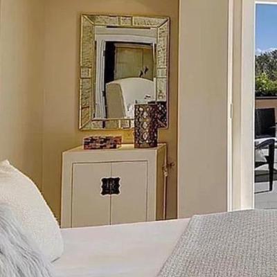 Sale Photo Thumbnail #100: Antique white cabinet 