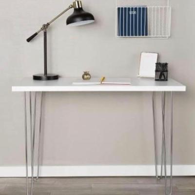 Sale Photo Thumbnail #128: White lacquer desk with hairpin legs